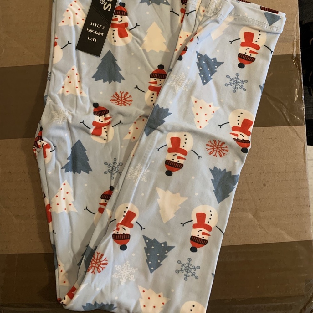 Snowman Kids Leggings